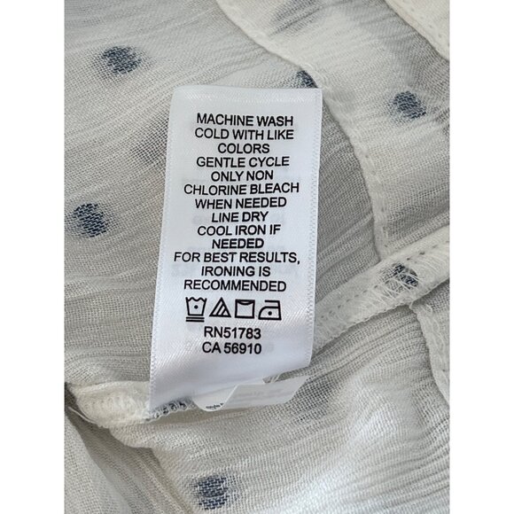 Maurices Blouse Size Large Square Neck Smocked Flutter Sleeve Ruffle Summer NEW - Picture 7 of 9